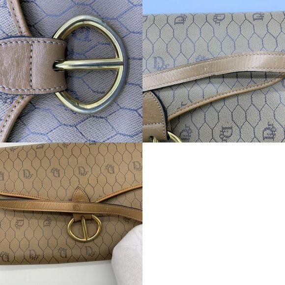 Dior PVC Coated Canvas Brown Shoulder Bag - Picture 6 of 7